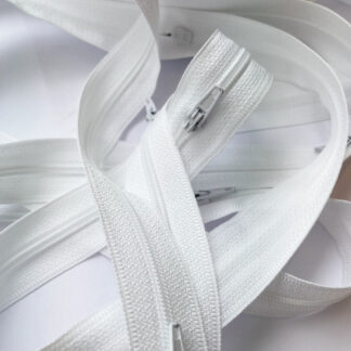 white no3 continuous zipping