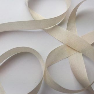 Cream 13mm pure silk ribbon