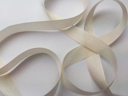 Cream 13mm pure silk ribbon