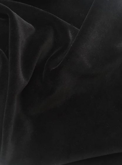 5537 black 100% cotton velvet