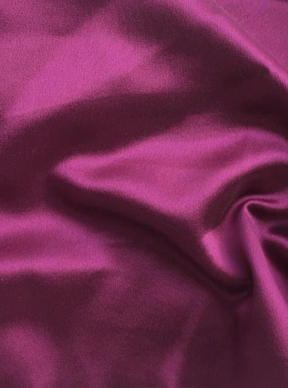 Magenta Purple Pink Silk double crepe back satin