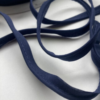 navy blue cotton piping for dressmaking