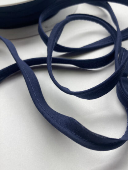 navy blue cotton piping for dressmaking