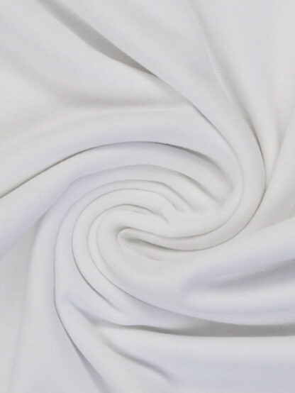 white 95% Cotton 5% Elastane 245gsm tubular cuffing / ribbing
