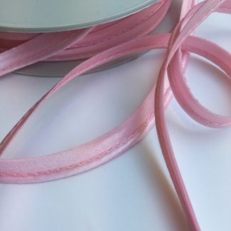 Pale pink ready made satin piping