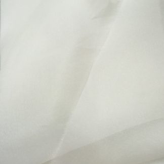 Ivory 100% Silk Organza, a sheer stiff silk that's a brilliant sew-in interlining as well as a beautiful semi-transparent fabric in it's own right