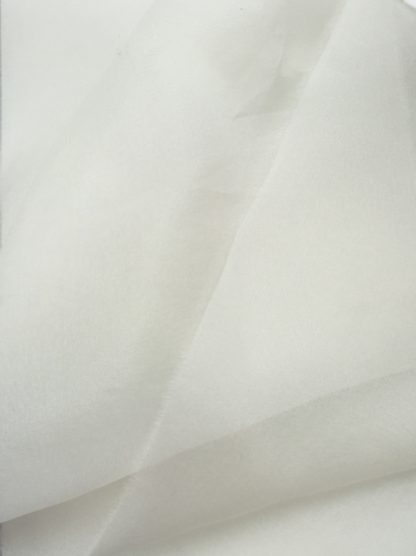Ivory 100% Silk Organza, a sheer stiff silk that's a brilliant sew-in interlining as well as a beautiful semi-transparent fabric in it's own right