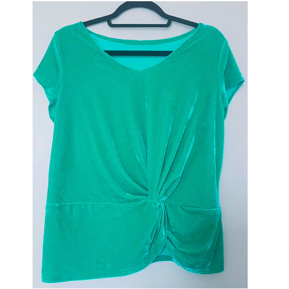 Jade Green Stretch Velour Top – Stone Fabrics and Sewing Surgery