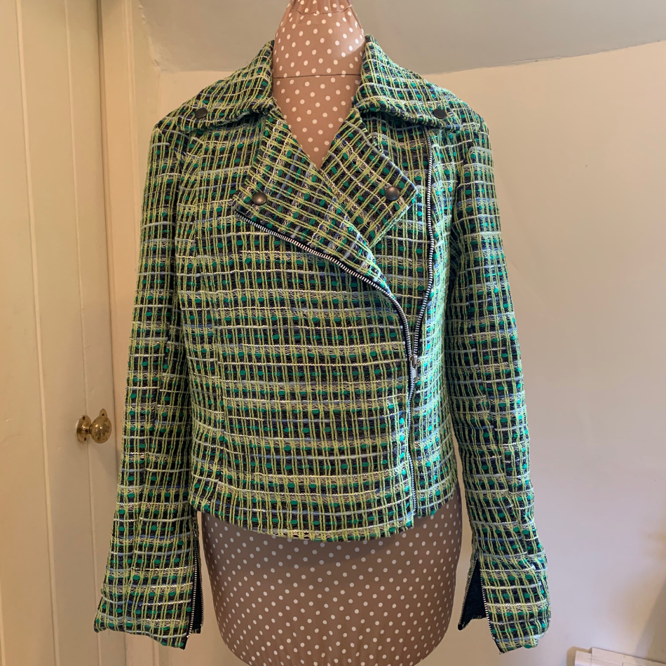 Linton Tweed biker jacket made by Jayne Davie