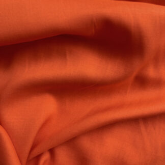 flame orange 100% Viscose twill floaty breathable shirting