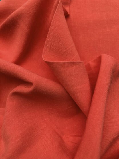 Pillar Box Red tencel feel floppy lightweight 62% Viscose 38% Linen