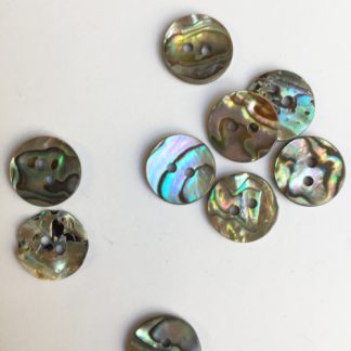 Abalone shell 2 hole button