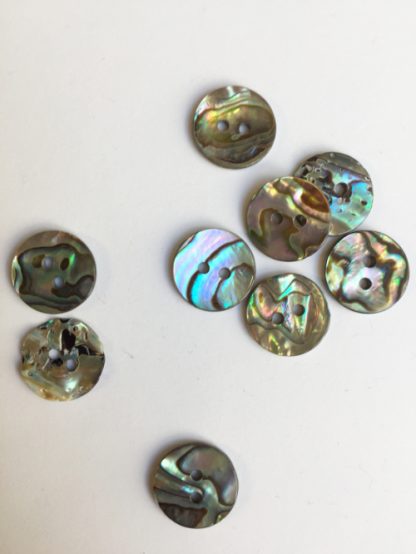 Abalone shell 2 hole button