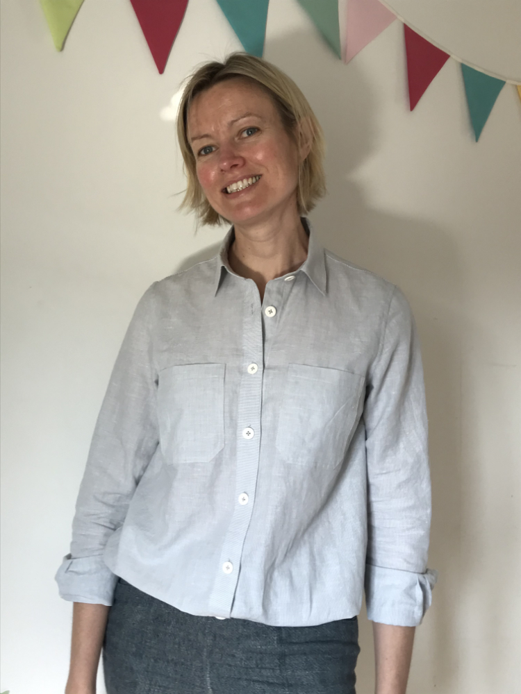 Linen Mix Micro Stripe Shirt – Stone Fabrics and Sewing Surgery