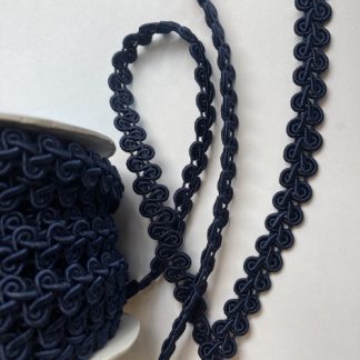 Navy Blue figure of eight gimp Braid