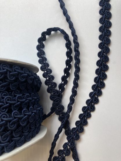 Navy Blue figure of eight gimp Braid