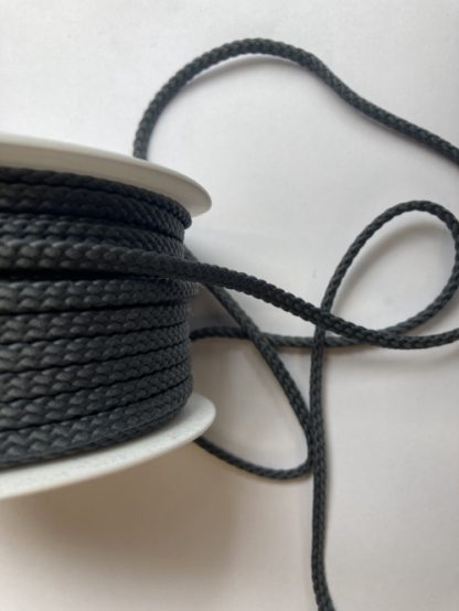 grey polyester braided cord