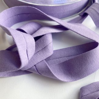 Lilac Purple Cotton double fold Jersey Binding