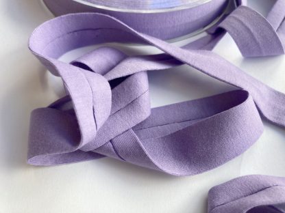 Lilac Purple Cotton double fold Jersey Binding