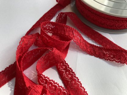 red heart design stretch lace trim