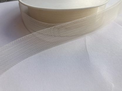 Cream 25mm horsehair braid