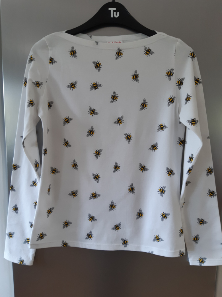 bee print cotton t-shirt