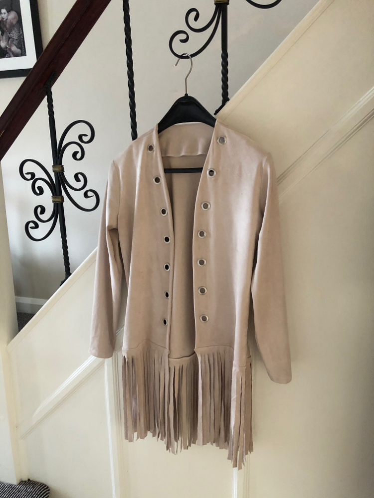 ultrasuede fringed jacket