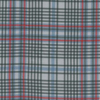tartan check print viscose twill challis