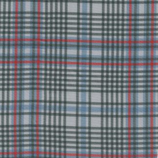 tartan check print viscose twill challis