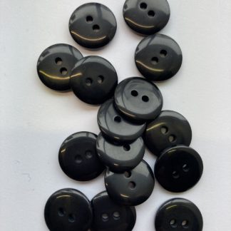 black glossy 2 hole buttons