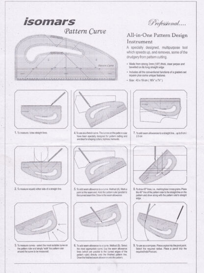 pattern curve ruler instructions