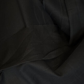 black organic cotton voile