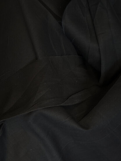 black organic cotton voile