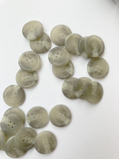 light grey marbled polyester Suit button