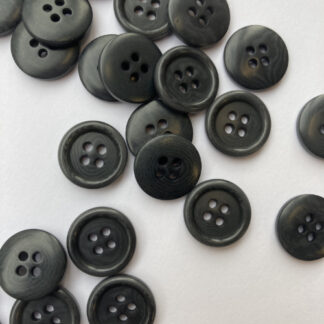 grey corozo nut button