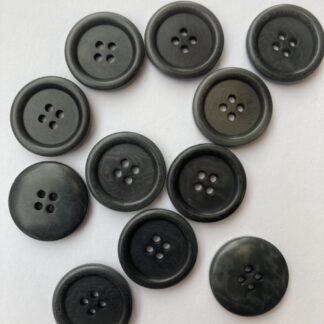 grey corozo nut button