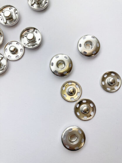 15mm silver snap fastener popper