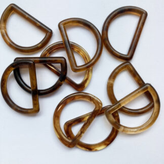 faux tortoiseshell d-ring