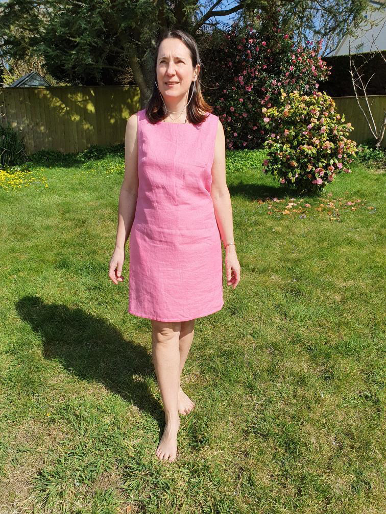 Pink Linen Shift Dress – Stone Fabrics and Sewing Surgery