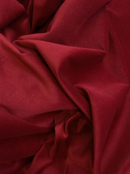 Wine Red 100% Cotton lightweight (225gsm) Velvet