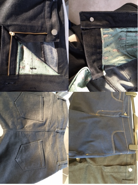 jeans fly and jeans pockets details 