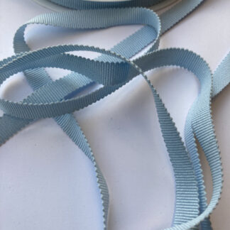 Light Blue Cotton Grosgrain Ribbon