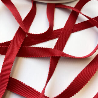 red cotton grosgrain ribbon 10mm