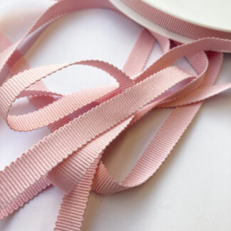 Light Pink Cotton Grosgrain Ribbon