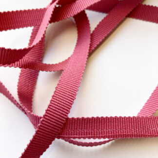 pink cotton grosgrain ribbon 10mm