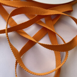 orange cotton grosgrain ribbon 10mm