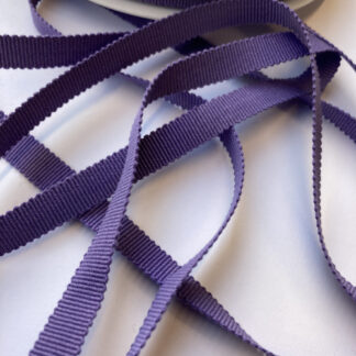 Lilac Purple Cotton Grosgrain Ribbon