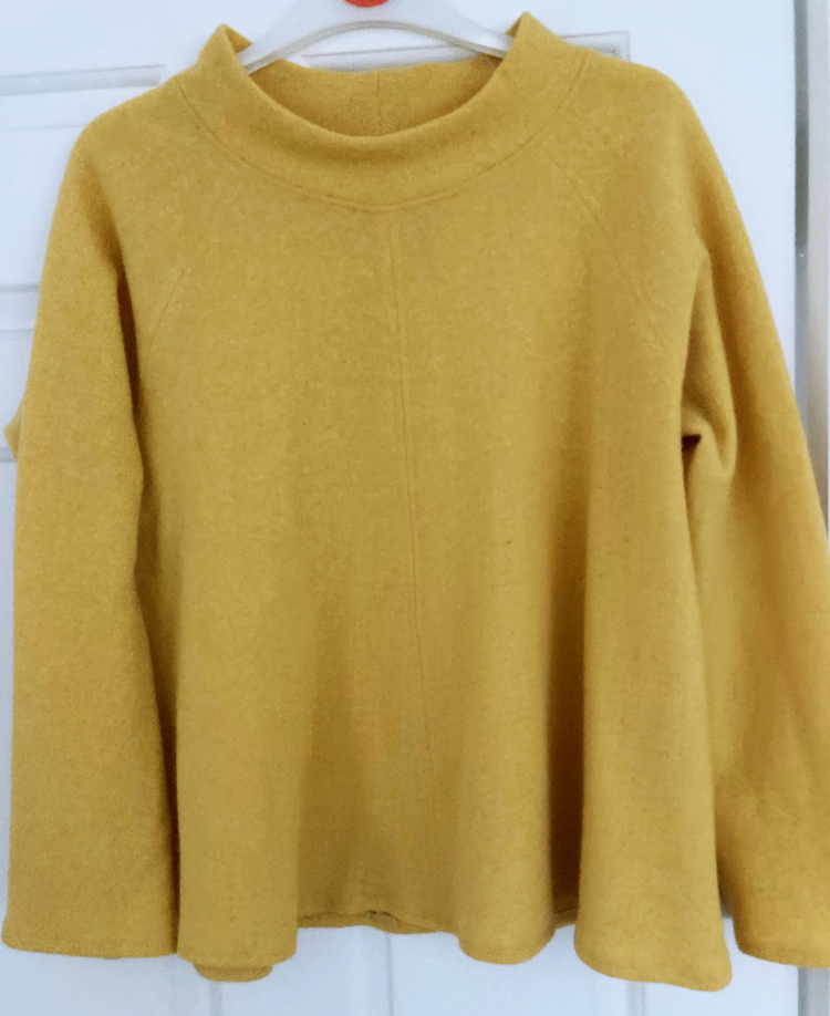 Ann felted knit maker's atelier flared top