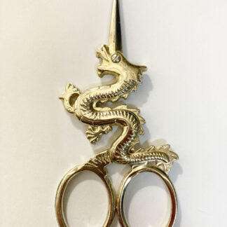 Gold Dragon design embroidery scissors with 38mm blades (1 3/4") 