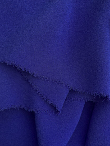 ultramarine Yves Klein Blue Polyester Triple Crepe